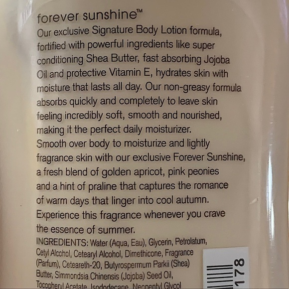 BATH & Body Works Retired Forever Sunshine Body Lotion - Picture 6 of 7